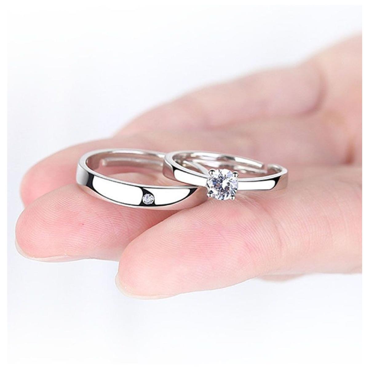 Foto 6 pulgar | Joyeria Sortijas De Boda Circonia Mxkle-001high Monaco 2 Pieza Plata