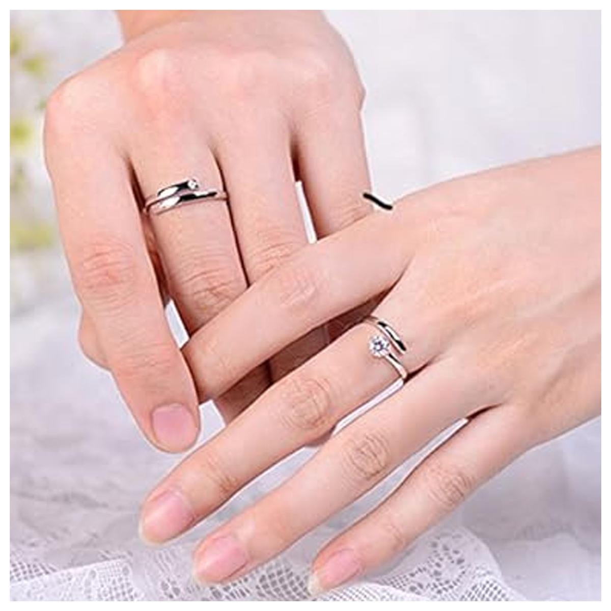 Foto 6 pulgar | Argollas De Parejas Hermosos Mxuxo-005high Monaco 10 Piezas Plata