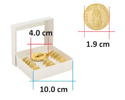 Foto 6 | Arras Vírgen Guadalupe Con Cofre Chapa De Oro De 18k C405