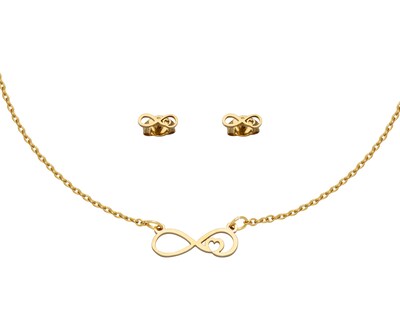 Foto 1 | Kit Infinito Corazón Horoz Ch37 Dorado de Acero Inoxidable
