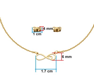 Foto 7 | Kit Infinito Corazón Horoz Ch37 Dorado de Acero Inoxidable