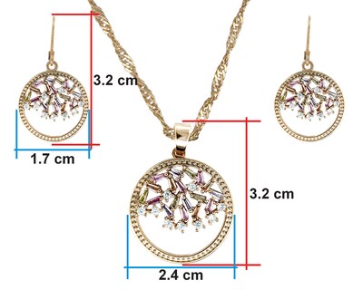 Foto 6 | Kit Círculo Trapecios Chapa de Oro de 18k Horoz Ch35