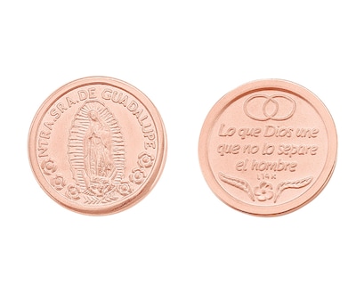 Foto 3 | Arras Vírgen Guadalupe con Cofre Chapa de Oro Rosa de 18k C409