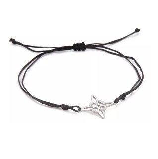 Foto 2 | Collar Y Pulsera Nudo De Bruja 2 Pcs, Negro/plata