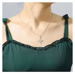 Foto 4 | Collar Y Pulsera Nudo De Bruja 2 Pcs, Negro/plata