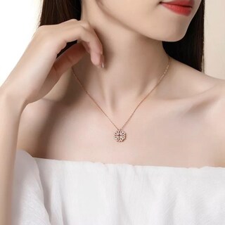 Foto 3 | Collar Trebol Corazones Dorado