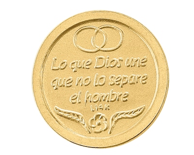 Foto 4 | Arras Moneda Charola Chapa Oro Florentino De 18k Horoz C417