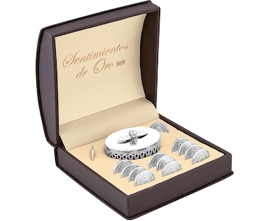 Foto 1 | Arras Guadalupe Charola Chapa Oro Blanco De 18k Horoz C408