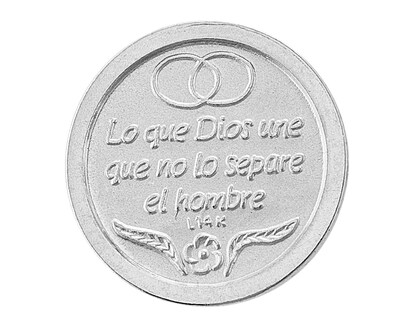Foto 4 | Arras Guadalupe Charola Chapa Oro Blanco De 18k Horoz C408