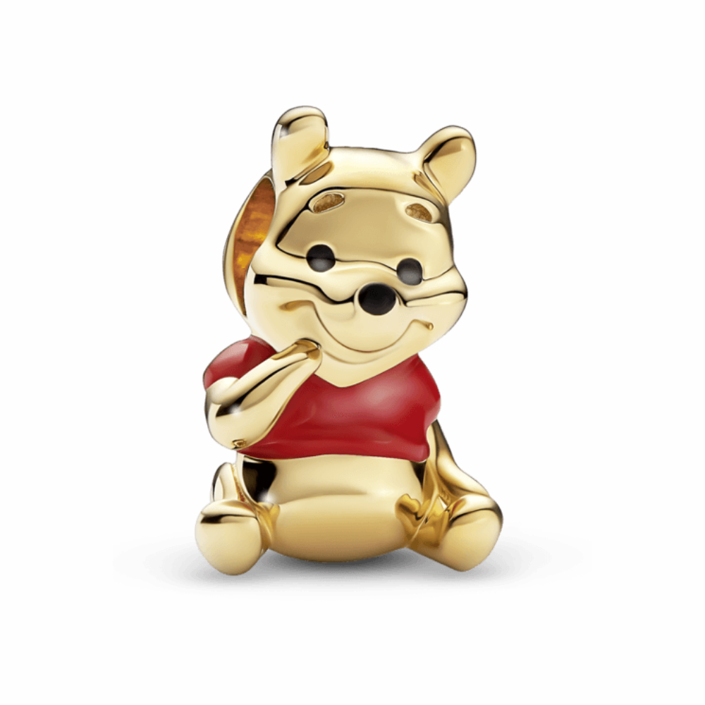 Foto 2 pulgar | Charm Winnie Pooh Plateado Detallado