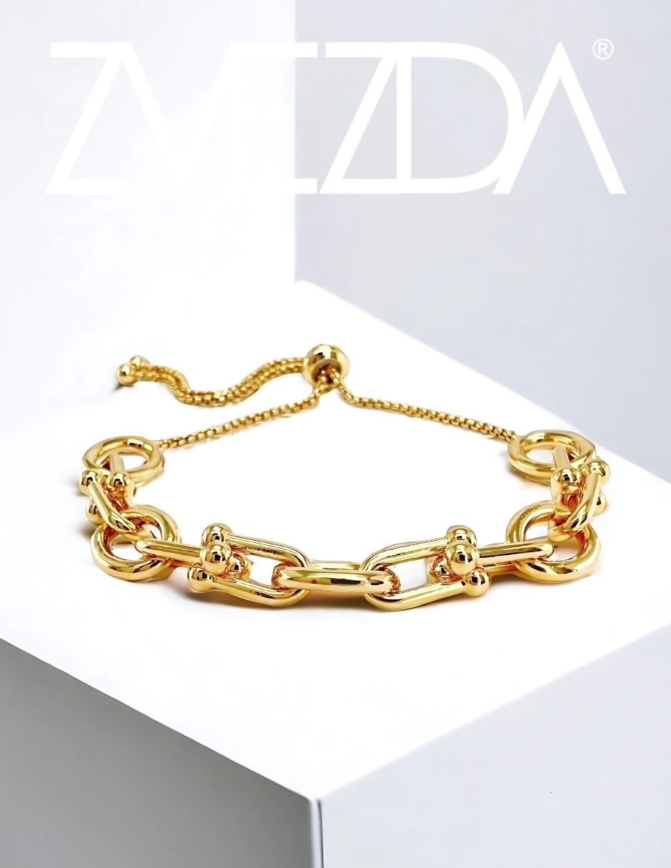 Foto 4 pulgar | Juego De Collar Con Pulsera Zvezda, Chapa De Oro De 18k, Colección Aurore