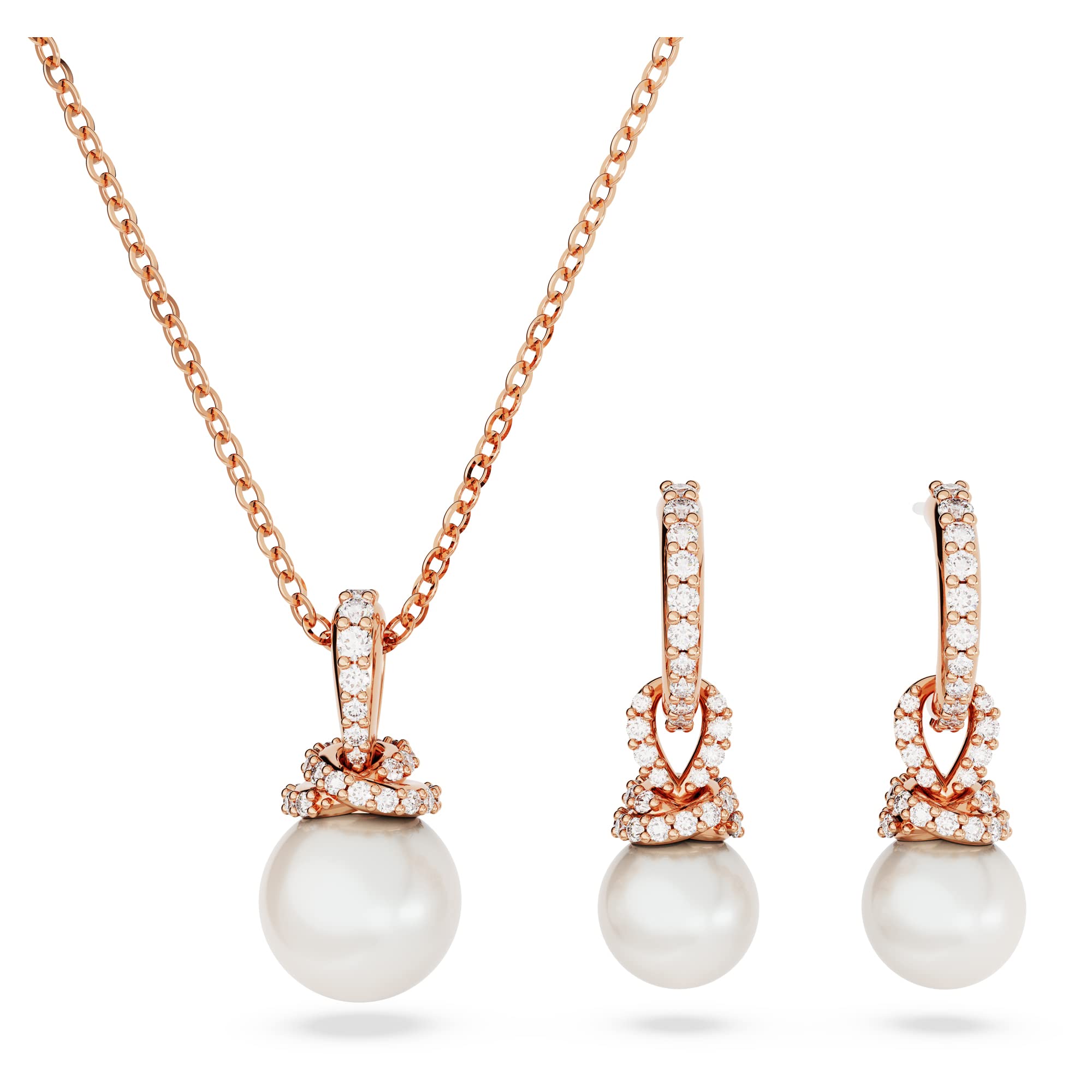 Foto 1 | Conjunto De Joyas Swarovski Originally: Pendiente Y Collar - Venta Internacional.