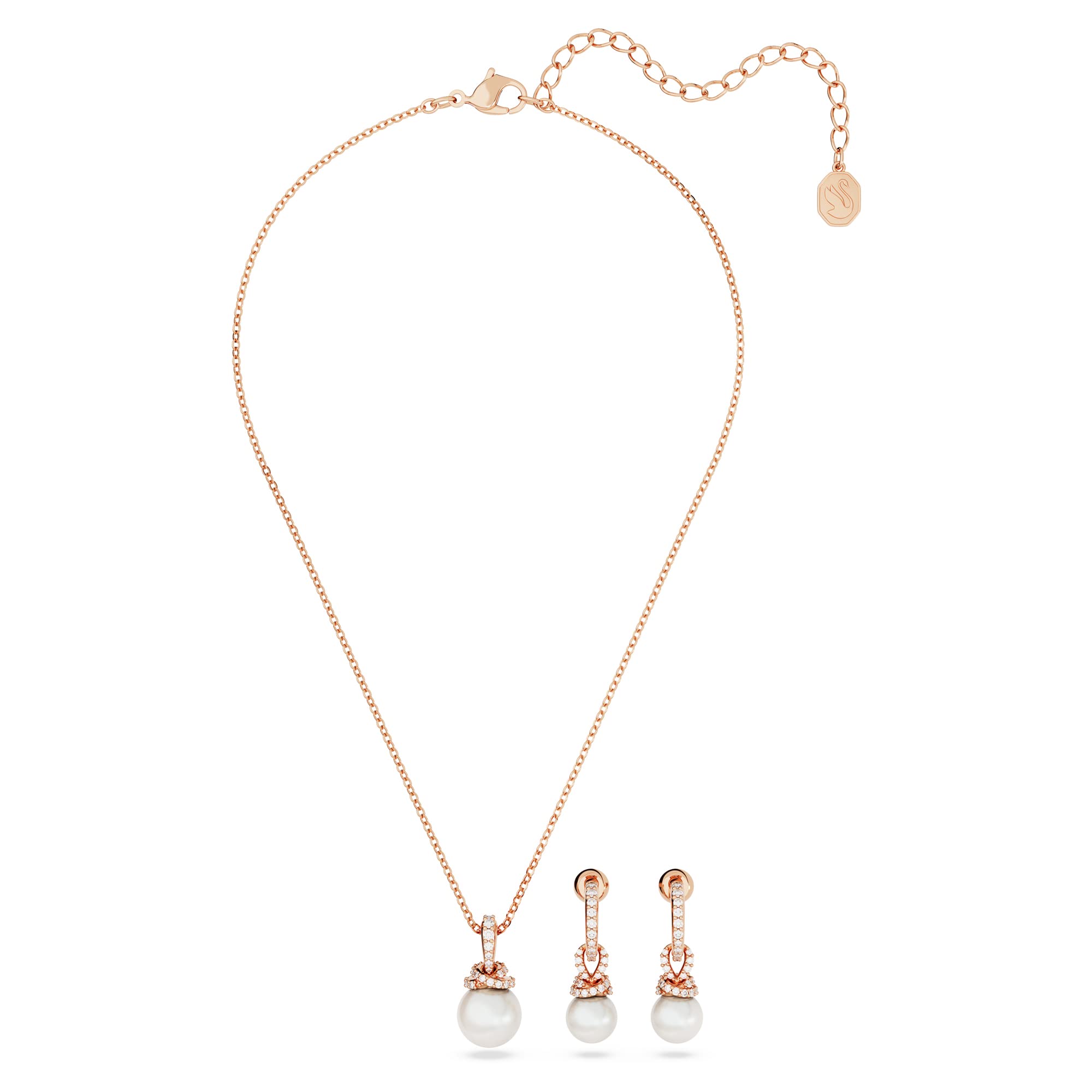 Foto 2 | Conjunto De Joyas Swarovski Originally: Pendiente Y Collar - Venta Internacional.