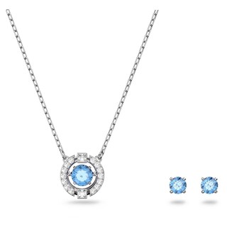 Foto 1 | Conjunto De Joyas Con Colgante Redondo Swarovski Una Y Pendientes - Venta Internacional.