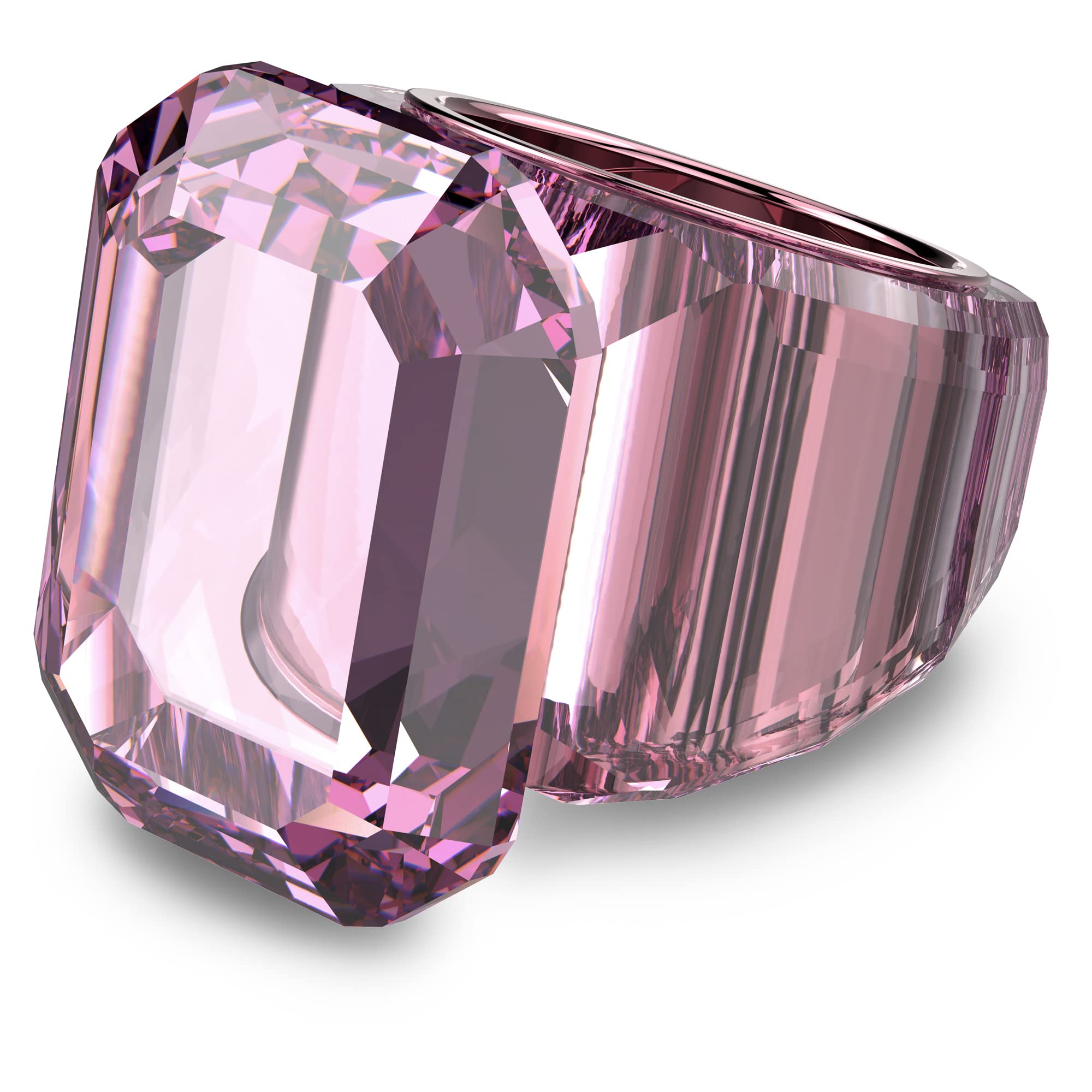 Foto 2 pulgar | Anillo Swarovski Lucent Cocktail De Cristal Rosa Tamaño 9 - Venta Internacional.