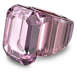 Anillo Swarovski Lucent Cocktail De Cristal Rosa Tamaño 9 - Venta Internacional.