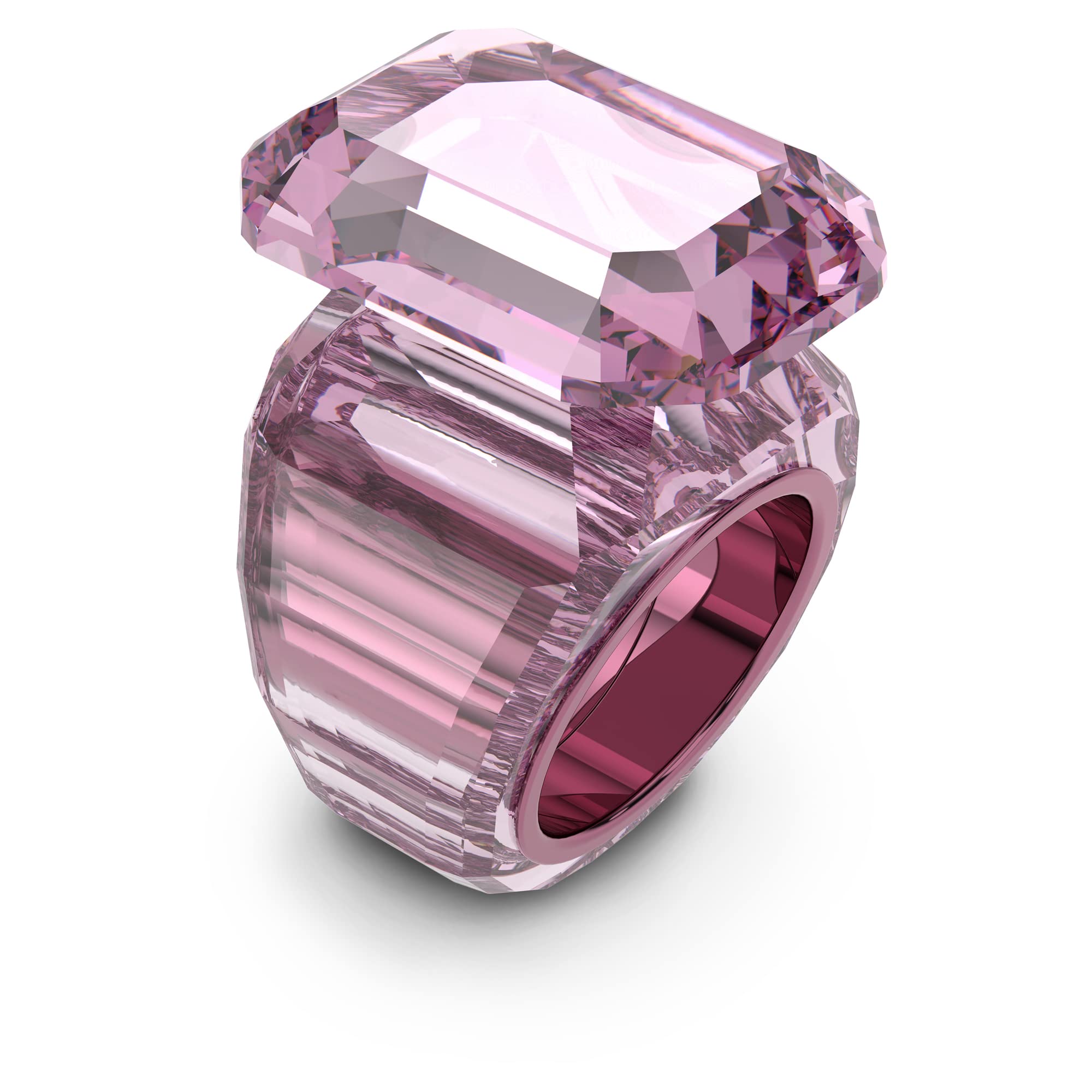 Foto 3 pulgar | Anillo Swarovski Lucent Cocktail De Cristal Rosa Tamaño 9 - Venta Internacional.