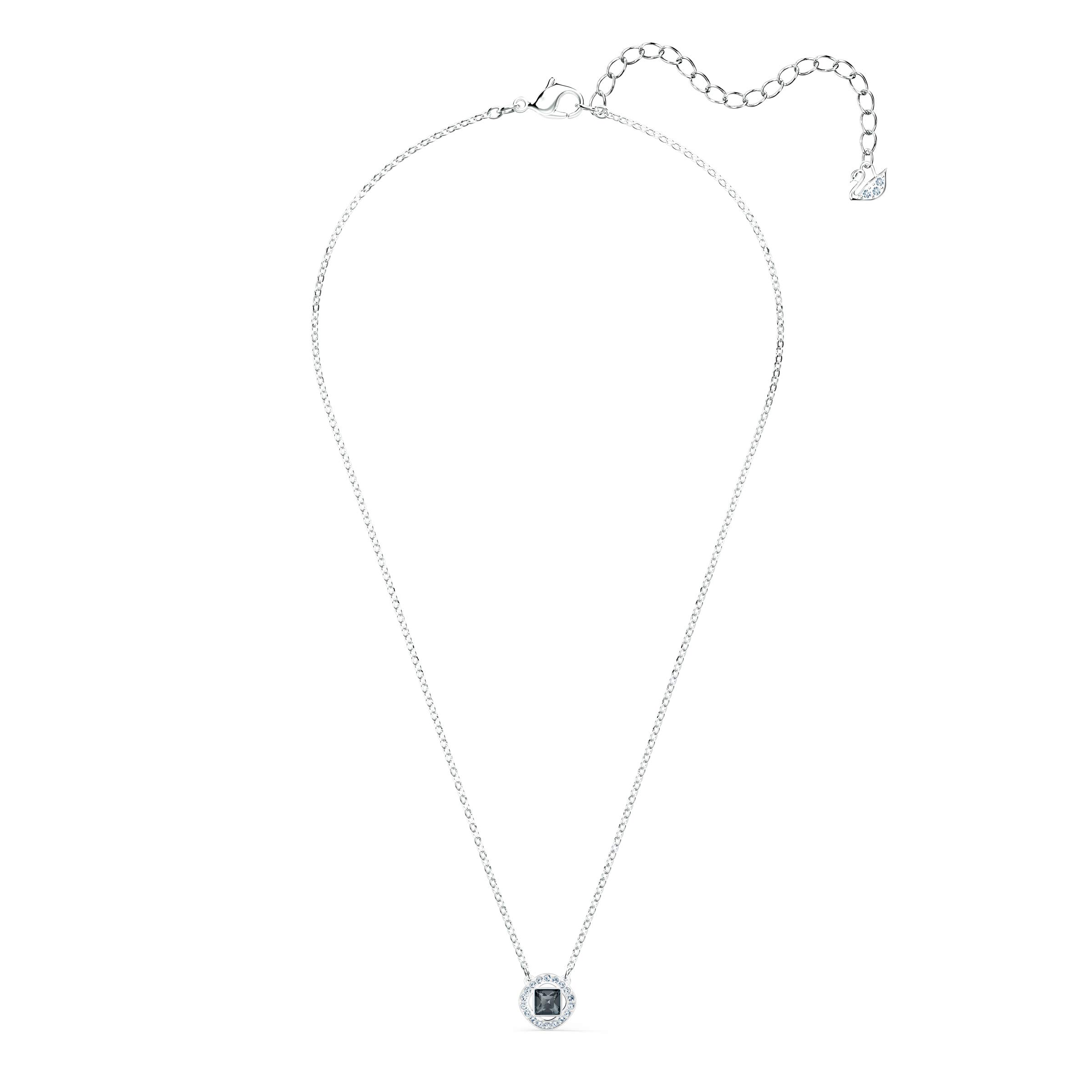 Foto 3 pulgar | Juego De Collares Swarovski Angelic Square Con Cristales Chapados En Rodio - Venta Internacional.