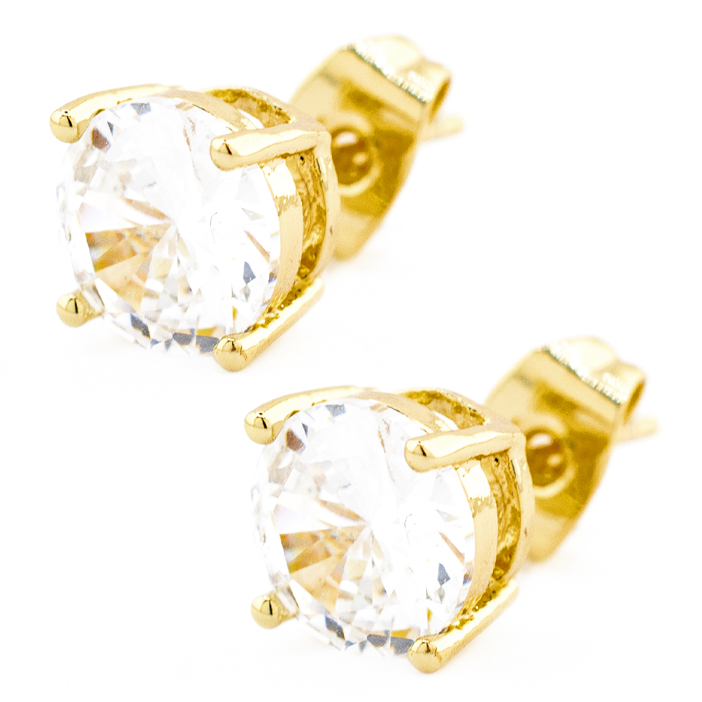 Foto 3 | Set De Aretes Y Collar Con Zirconia De Esfera The Golden Store Chapa De Oro 18k