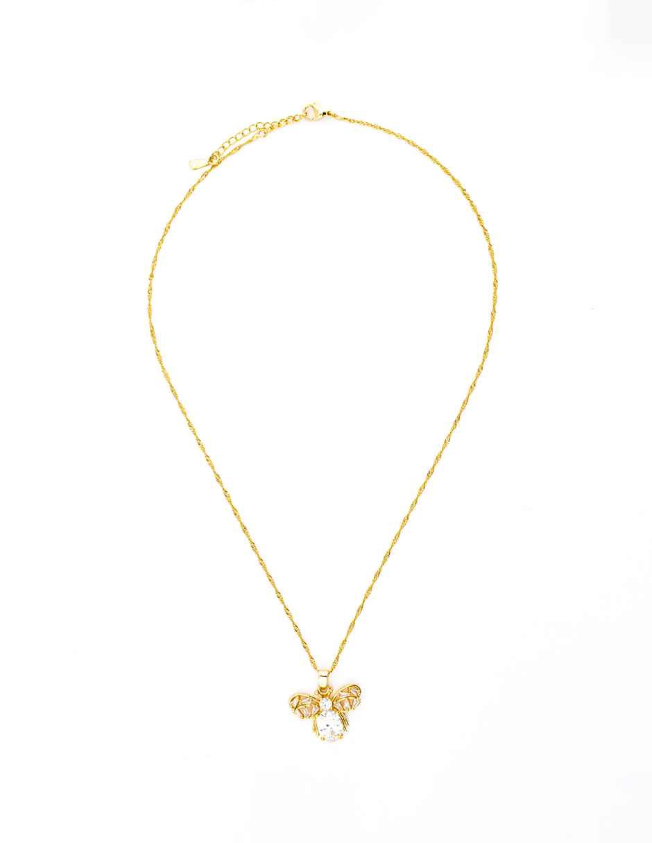 Foto 3 | Set De Arete Y Collar En Forma De Insecto The Golden Store Chapa De Oro De 18k
