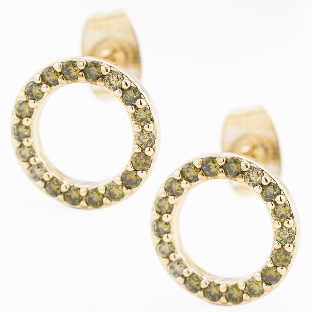 Foto 4 pulgar | Set De Arete Y Collar En Forma Búho En Tono Verde  The Golden Store Chapa De Oro De 18k