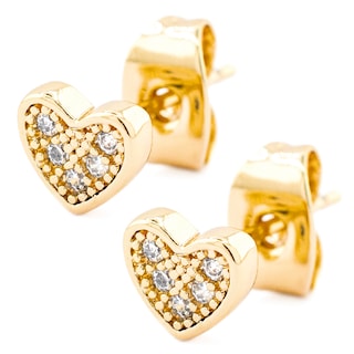 Foto 4 | Juego De Collar Y Arete Con Diseño De Corazón The Golden Store Chapa De Oro 18k