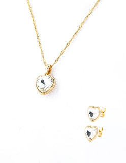 Foto 1 | Juego de Aretes y Collar The Golden Store Chapa de Oro 18k