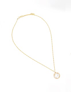Foto 3 | Juego de Aretes y Collar The Golden Store Chapa de Oro 18k