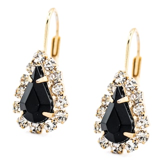 Foto 4 | Set De Arete Y Collar En Forma De Gota En Tono Negro The Golden Store Chapa De Oro De 18k