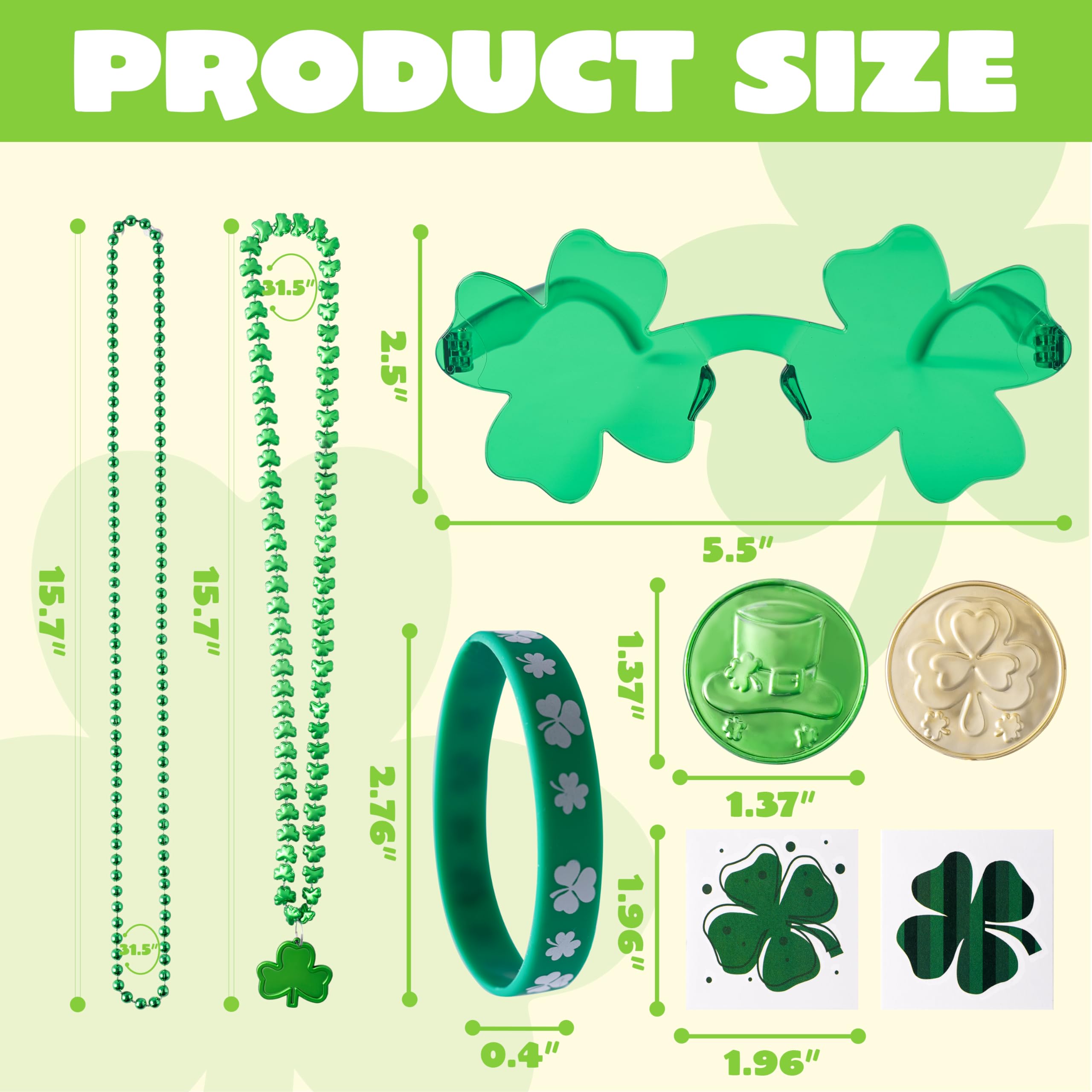 Foto 5 | Set De Recuerdos De Fiesta Joyin Para El Día De San Patricio, 202 Unidades, Trébol - Venta Internacional.
