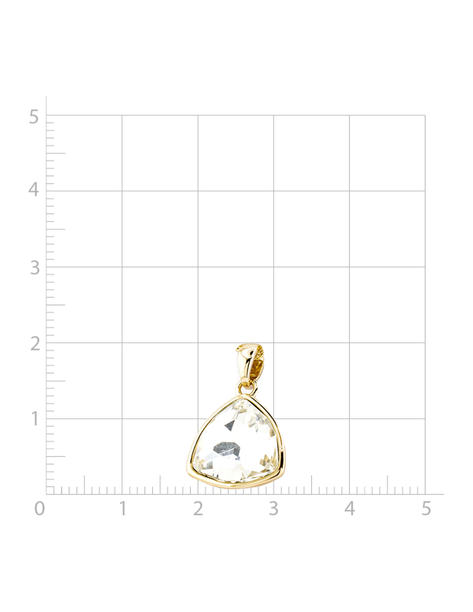 Foto 2 | Arete Y Collar En Forma De Triangulo The Golden Store Chapa De Oro 18k