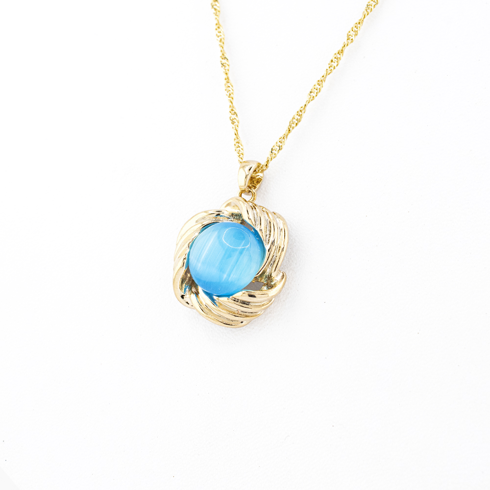 Foto 5 pulgar | Arete Y Collar Circular Con Marco Dorado The Golden Store Chapa De Oro 18k