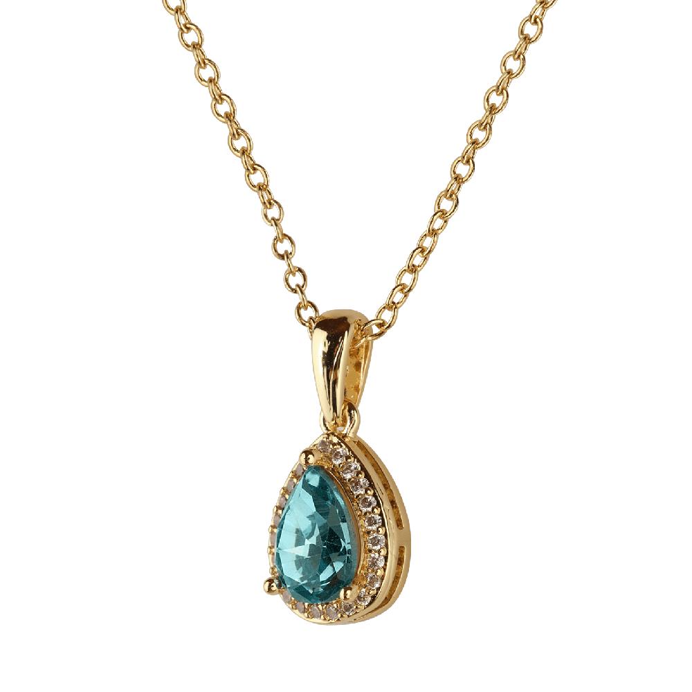 Foto 3 pulgar | Set De Joyería Para Mujer Dory Luckyly  Collar Y Aretes Latón Con Baño De Oro 14k Con Zirconia Cúbica