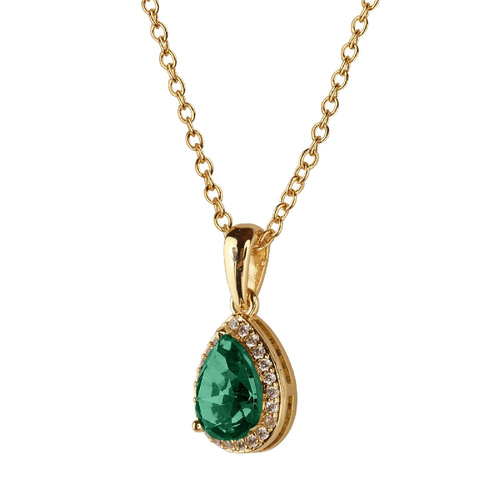 Foto 3 pulgar | Set De Joyería Para Mujer Dory Luckyly  Collar Y Aretes Latón Con Baño De Oro 14k Con Zirconia Cúbica
