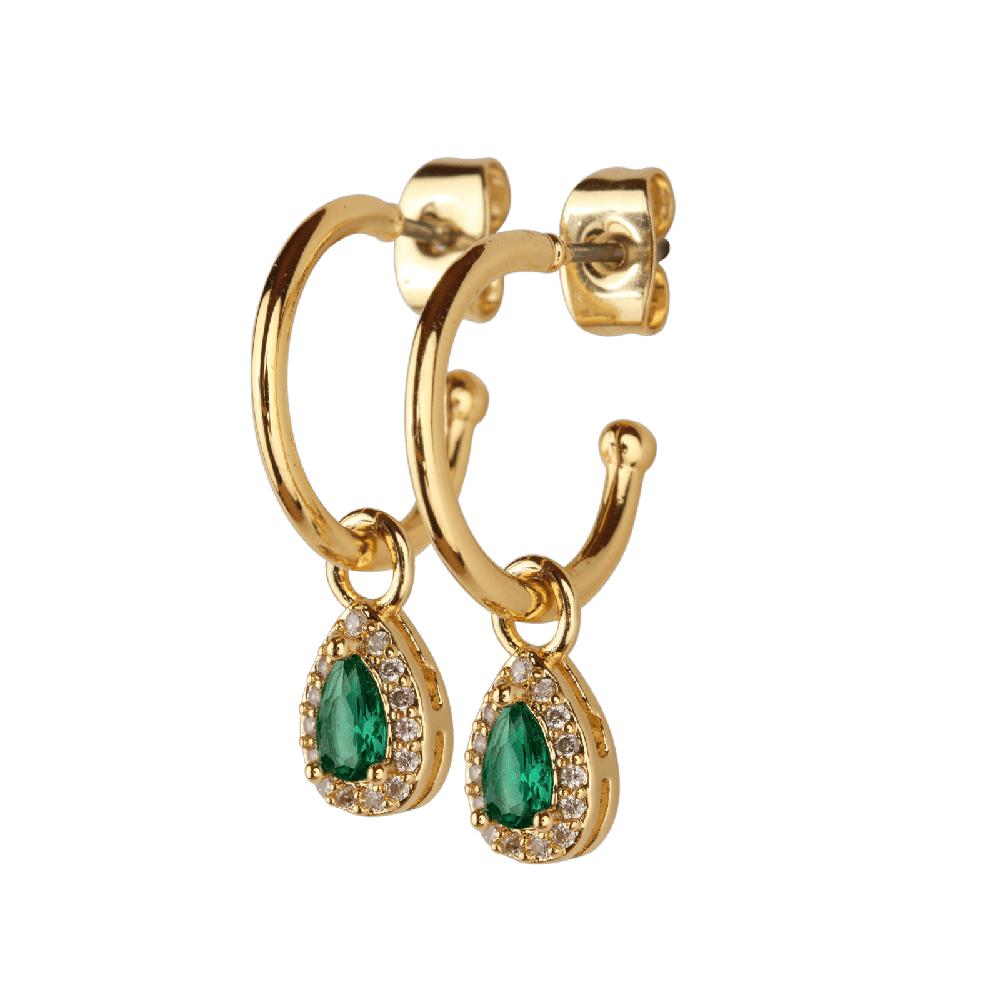 Foto 4 pulgar | Set De Joyería Para Mujer Dory Luckyly  Collar Y Aretes Latón Con Baño De Oro 14k Con Zirconia Cúbica