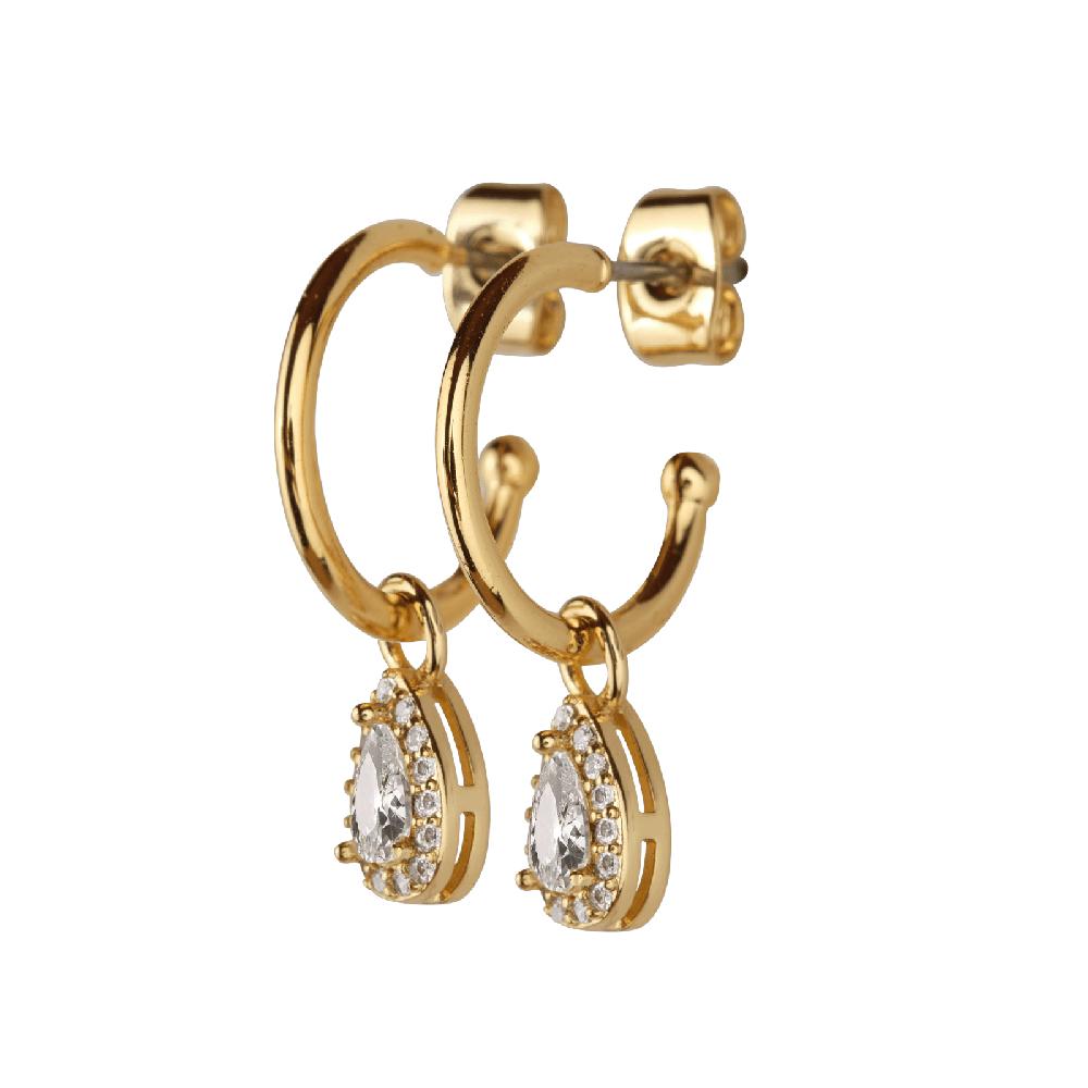 Foto 4 pulgar | Set De Joyería Para Mujer Dory Luckyly  Collar Y Aretes Latón Con Baño De Oro 14k Con Zirconia Cúbica