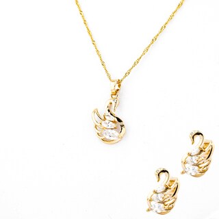 Foto 1 | Set De Collar Y Dije Diseño De Cisne The Golden Store Chapa De Oro 18k
