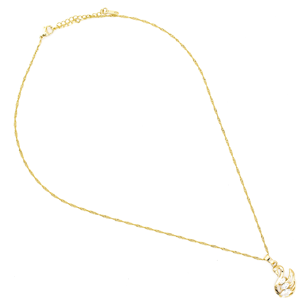 Foto 2 | Set De Collar Y Dije Diseño De Cisne The Golden Store Chapa De Oro 18k