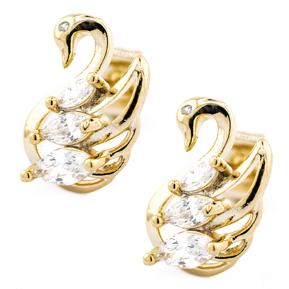 Foto 3 | Set De Collar Y Dije Diseño De Cisne The Golden Store Chapa De Oro 18k