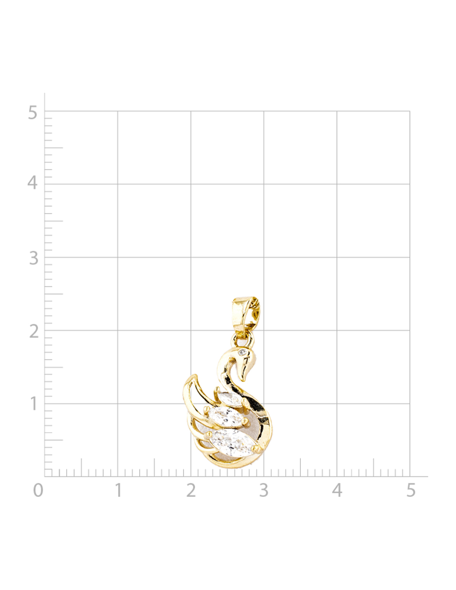 Foto 5 pulgar | Set De Collar Y Dije Diseño De Cisne The Golden Store Chapa De Oro 18k