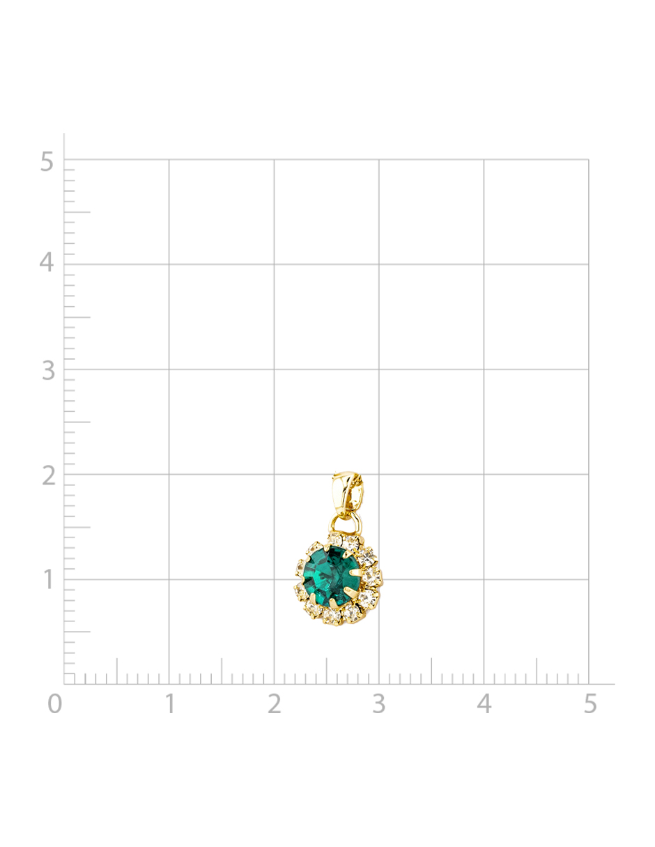 Foto 2 | Collar Y Aretes Colgantes En Forma De Circulo The Golden Store Chapa De Oro 18k