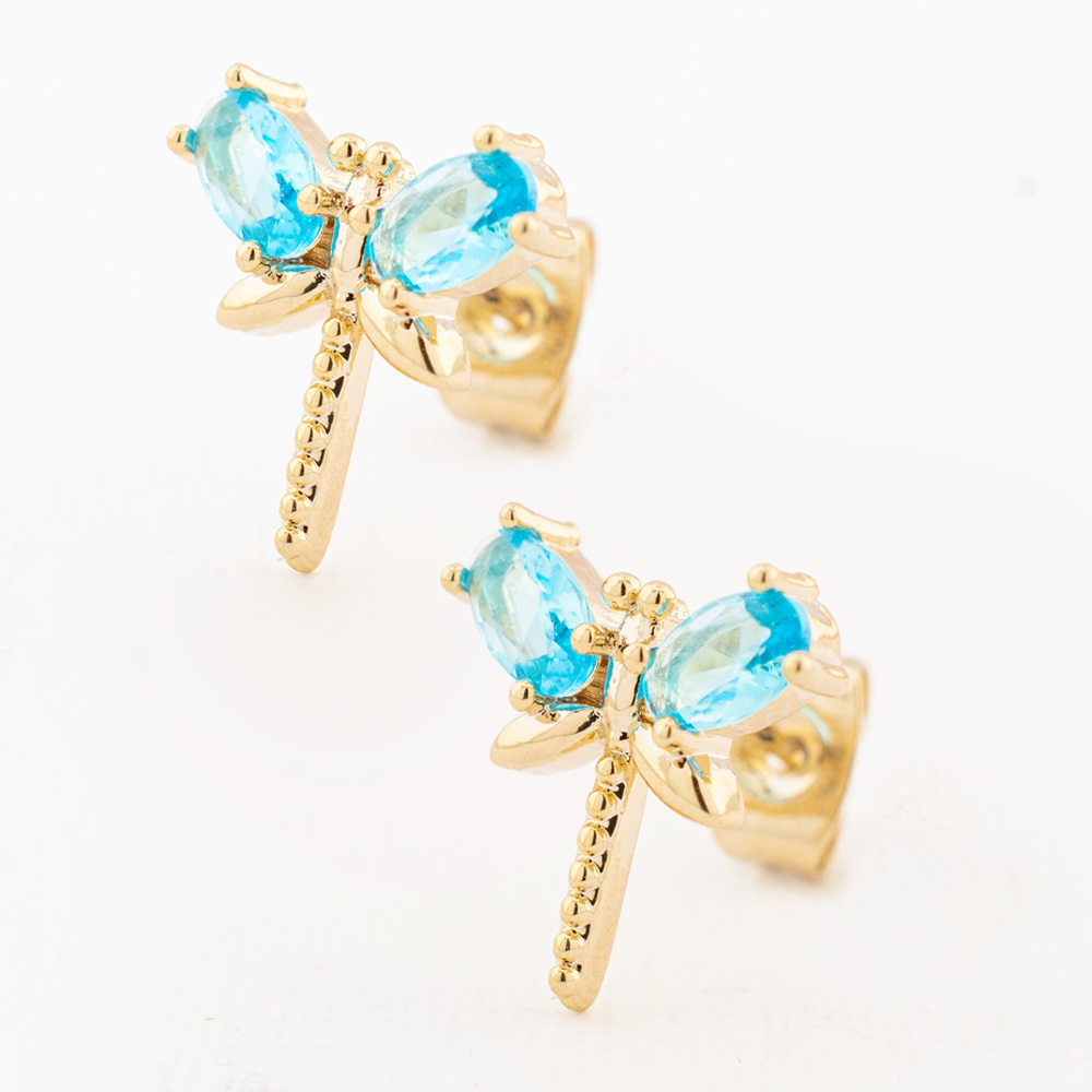 Foto 2 | Aretes y Collar Chapa de Oro The Golden Store 2 Piezas