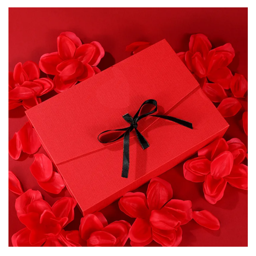 Foto 3 | Flores Rojas Eternas Y 7 Pares De Pendientes Belug, Mujeres Regalo Plata