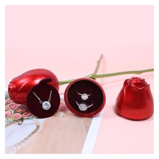 Foto 4 | Rosas Exquisita Belug , Regalos Para Mujeres, Regalos De San Valentín Plata Rojo