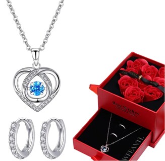 Foto 1 | Regalos Xtellar Para Mujer,collar Y Aretes Corazón Mujer Con Caja