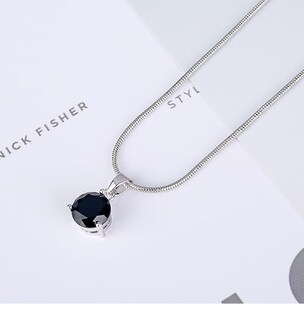 Foto 4 | Xtellar Oro Transparente Mujer Chapado En Circonita Solitario Circonita Pendientes Del Collar