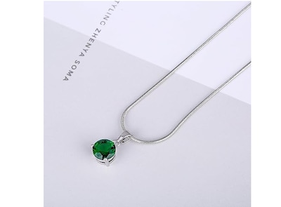 Foto 2 | Xtellar Oro Transparente Mujer Chapado En Circonita Solitario Circonita Pendientes Del Collar
