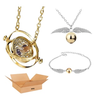 Foto 1 | Collar Giratiempo Harry Potter + Collar Y Pulsera Snitch Dorado Belug Plata