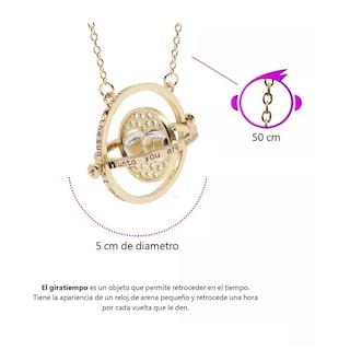 Foto 3 | Collar Giratiempo Harry Potter + Collar Y Pulsera Snitch Dorado Belug Plata