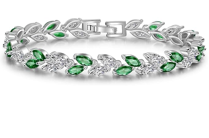 Xtellar Rose Y Oro Transparente Plateó Las Pulseras Mujer Coloreadas Brazalete Del Tenis De Zirconia